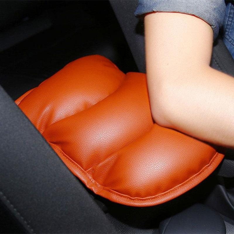 Leather Car Armrest Pad Covers Universal Center Console Auto Seat Armrests Box Pads Black Armrest Storage Protection Cushion