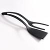 2 in 1 Omelette Shovel Clip Non Stick Silicone Spatula Tongs Pancake Toasted Bread Fried Egg Clip Beef Steak Shovel Gadget