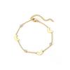 Stainless Steel Moon Beaded Fine Bracelets for Women Ladies Classic Fashion Exquisit Zircon Beaded Bracelets Jewelry Accessories