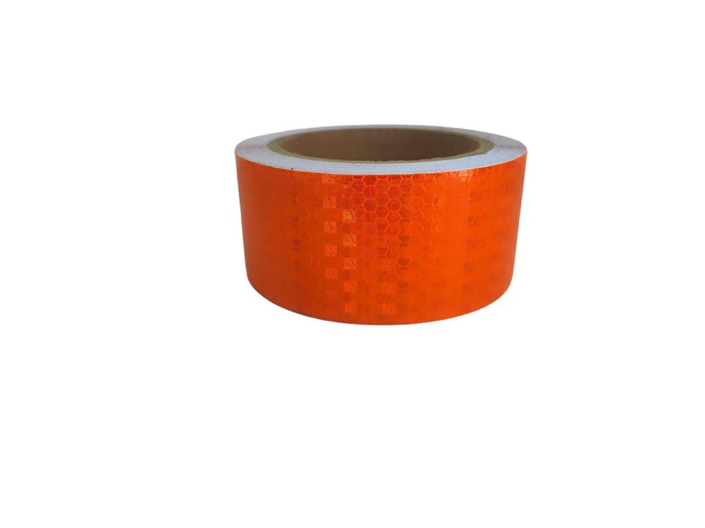 Reflective Crystal Lattice Sticker: 2-Inch Honeycomb Night Warning Tape