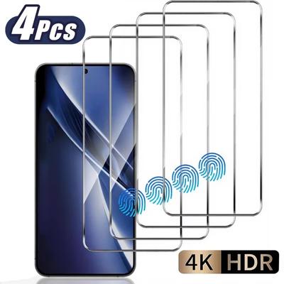 4 pezzi Vetro Temperato Sblocco Impronta Digitale per Google Pixel 10 Pixel 10 Pro XL Pixel 9A 9 Pro XL Protezione Schermo per Pixel 8 Pro 8A 7 7A 6 6A 5 5A Vetro