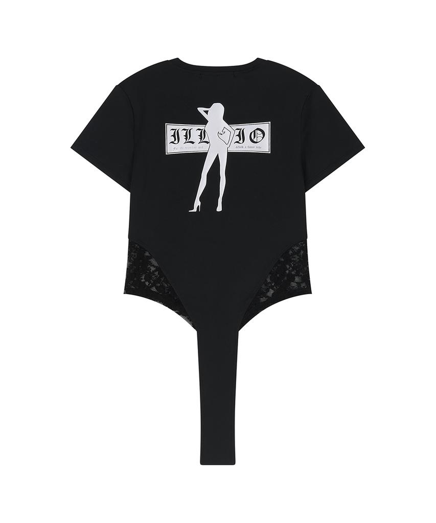 ILLIO Black Diva Lace Bodysuit