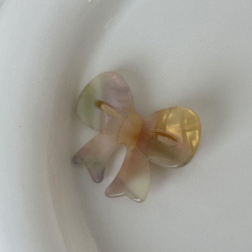 Bowknot Bow Hairpin Acetate Bow Duckbill Clip Cute Acetic Acid Duckbill Clip  Streetwear