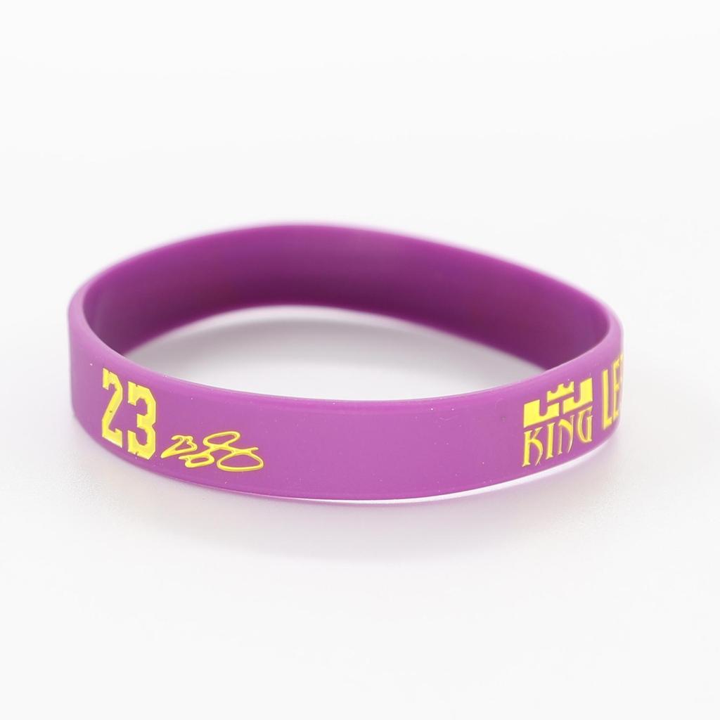 Thickened Luminous NBA Basketball Silicone Wristband: Harden, LeBron, Curry, Irving Edition
