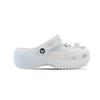 Crocs Classic Platform Clog EVA Starfish Gradient Hand-Painted Cute Versatile Beach Niche Campus Style Hole Shoes Unisex White