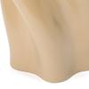 Francfranc Ceramic Twist Flower Vase, Large, Beige, Stylish and Cute