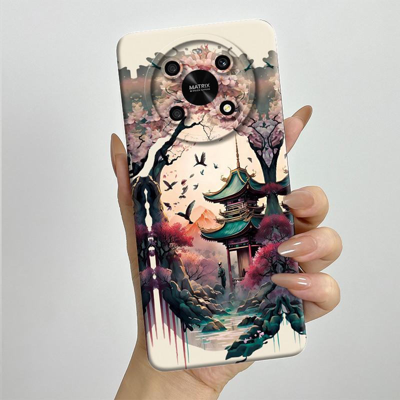 For Honor X9 4G 5G / Magic 4 Lite 4G 5G Phone Case ANY-NX1 LX1 LX2 LX3 Soft Silicone Sweet Painted Cover Cute Printed Casing