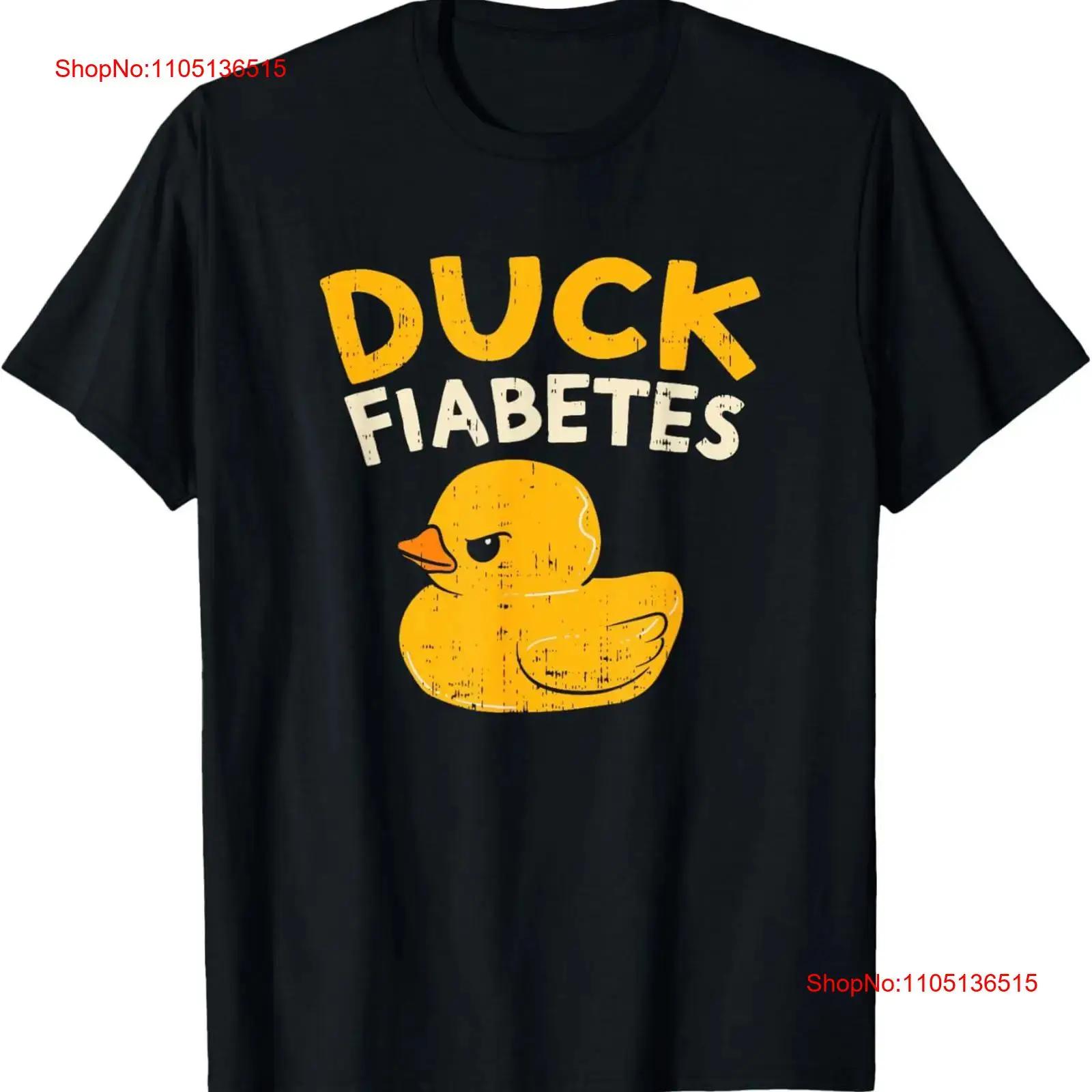 Смешная футболка с принтом про осведомленность о диабете I Duck Fiabetes Cool Rubber T Shirt винтажная стираная удобная повседневная дизайнерская одежда для мужчин унисекс S разноцветный