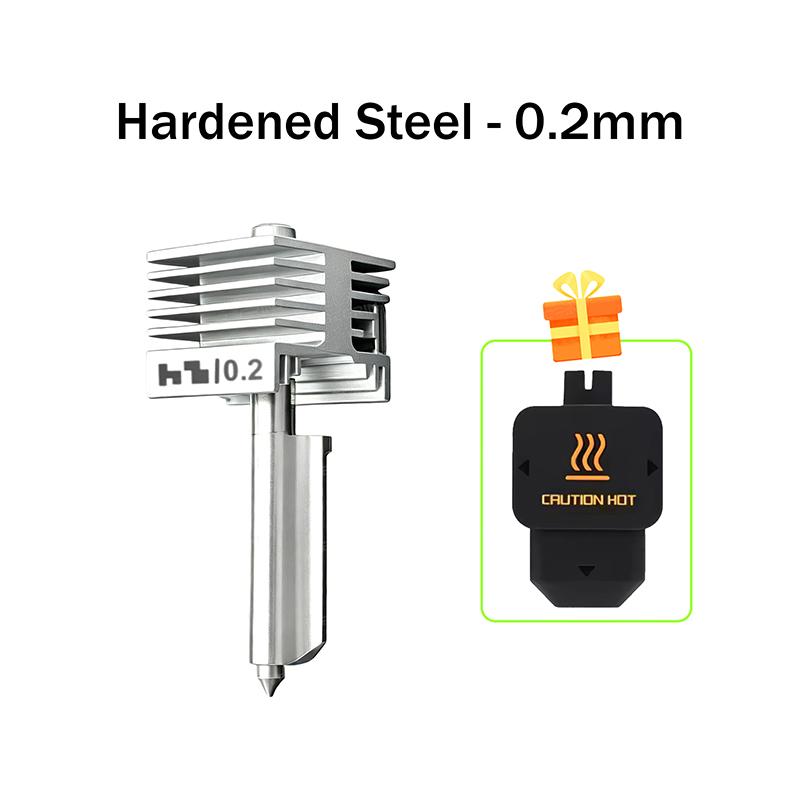 For Lab P2S/X2D Standard Flow All-Metal X2D Hotend 0.2-0.8Mm Hardened Steel Nozzle Kit Quick-Swap Fast Replacement Hotend