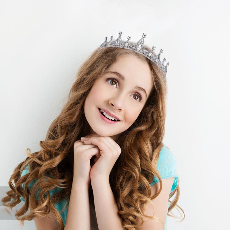 Vintage Crown Accessories Girls Show Crystal Princess Wedding Bride Baroque Crown Gifts