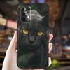 Black Cat Staring Eye Case For Samsung Galaxy A05 A06 A22 A53 A33 A26 A16 A56 A36 A32 A52 A54 A34 A14 A55 A15 A35