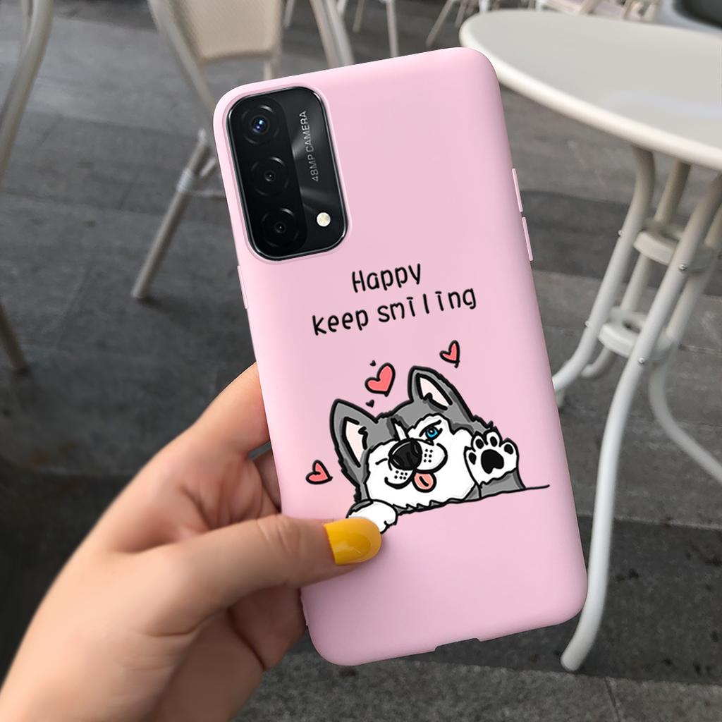 For OPPO A74 Case A74 5G Cover Case Stylish Silicone Candy Color Phone Covers For OppoA74 4G A 74 CPH2219 oppoA74 5G Coque Funda