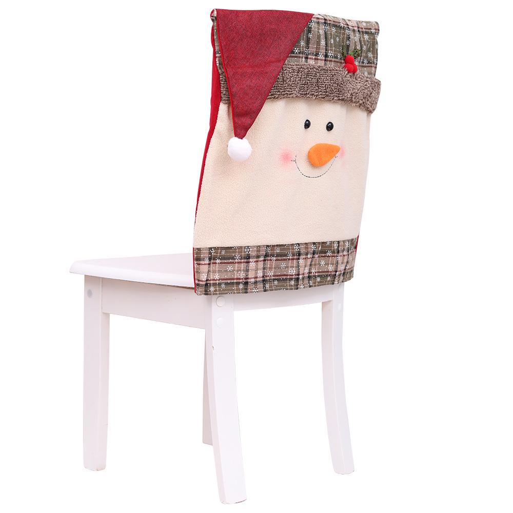 

Christmas Decoration Supplies Home Decoration Chair Cover Restaurant Hotel Square Stool Decoration for The Elderly