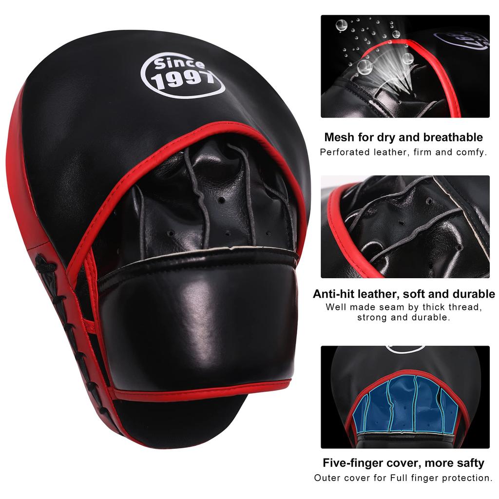 PROIRON Punching Mitts Boxing Mitts Kickboxing Martial Arts Karate Taekwondo Practice Set of 2 One Size Fits Most