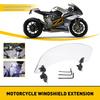 Clip On Motorcycle Windshield Spoiler Wind Screen Deflector EOA