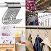 Stainless Steel S-shaped Hook Hook Door Space Saving Wardrobe Bag Rack Clothes Kitchen