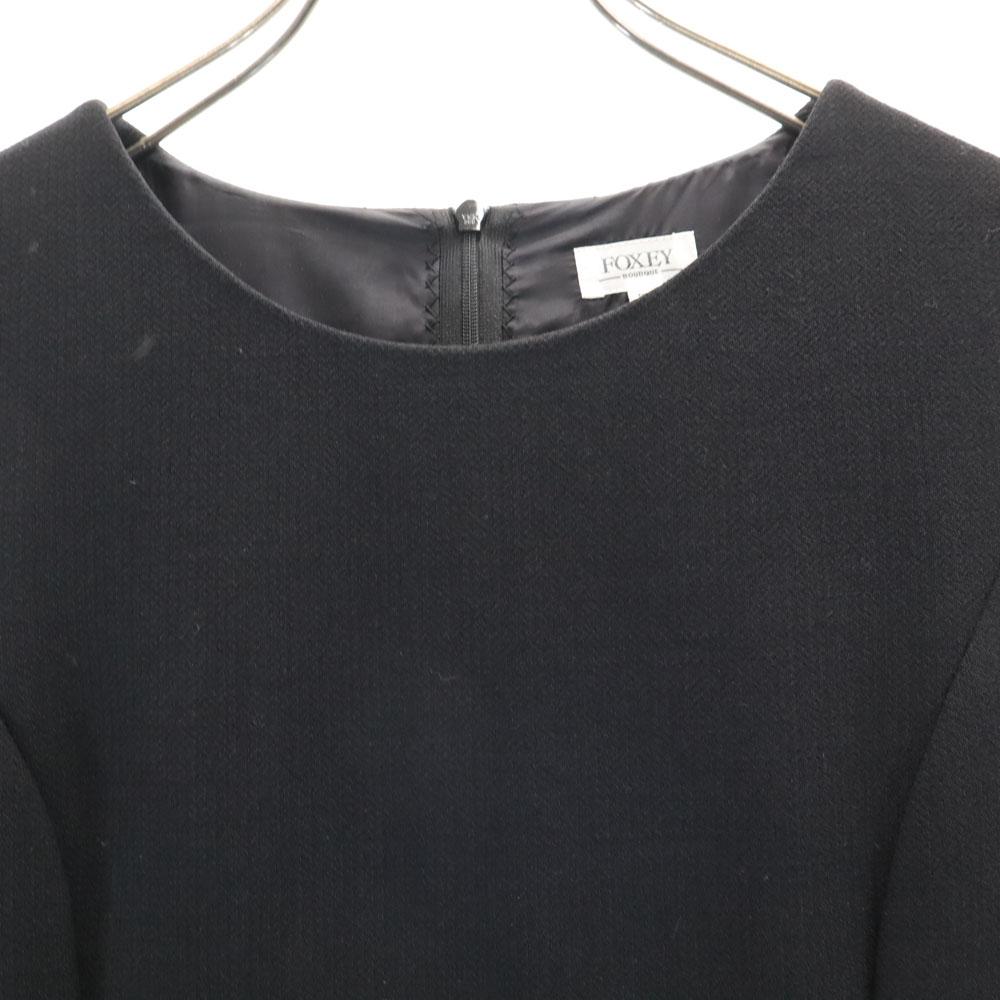 FOXEY Made In Japan No Sleeve One Piece 38 Black Women Used