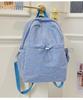 School bag Korean ins spotted plaid foreign style backpack high value student class light school bag fresh and sweet backpack