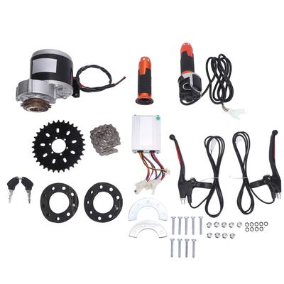 12V 350W Brushed Gear Reduction Motor with Controller Sprocket Chain Throttle Grip Key Brake Handles DIY Modification