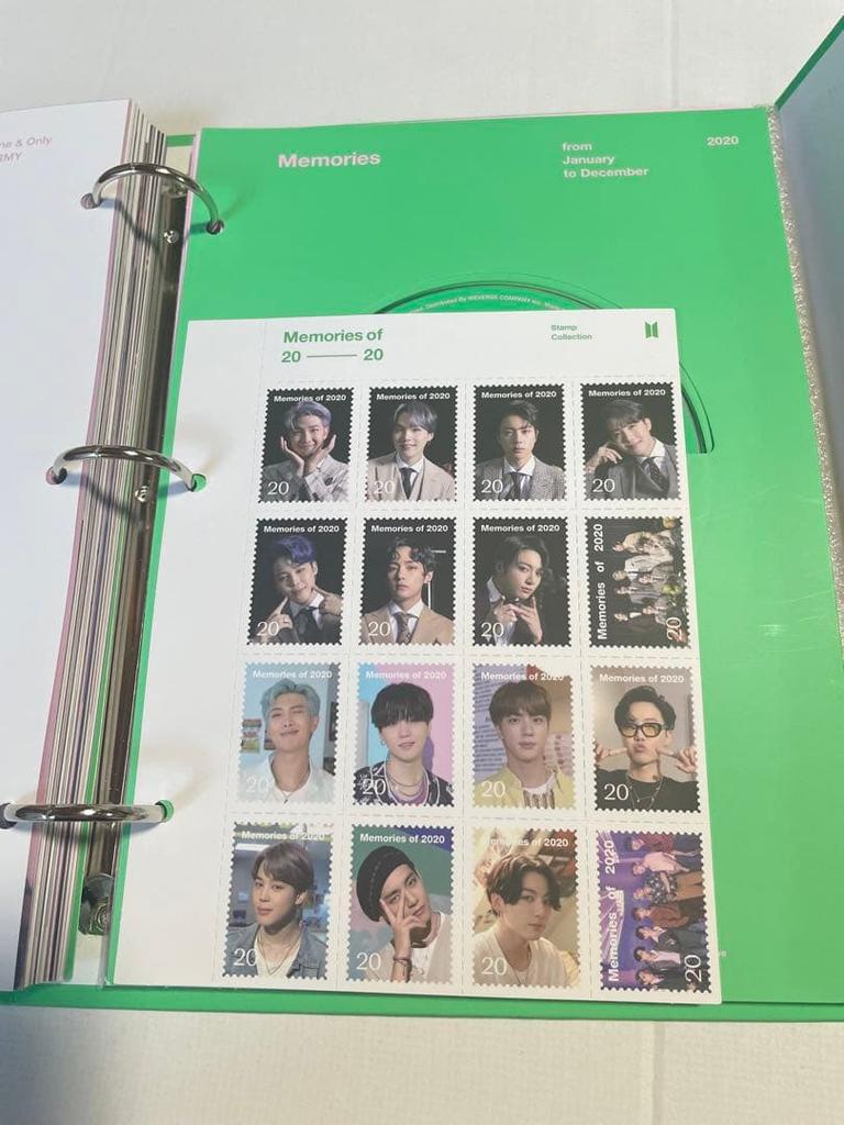 [USED] BTS Memories 2020 DVD Korean Edition Weverse Bonus Trading Card