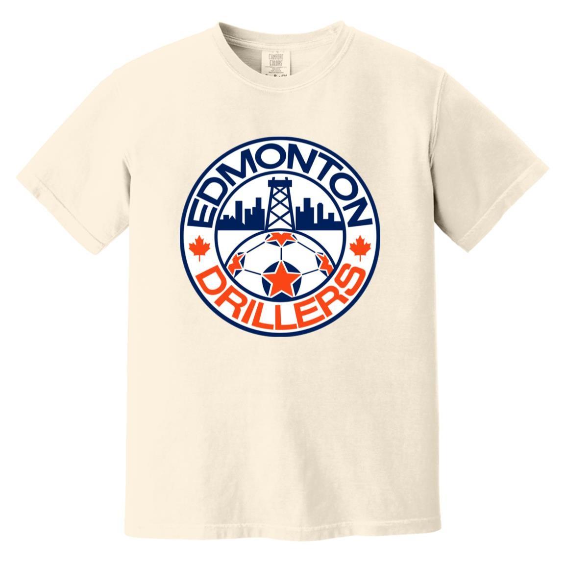 Edmonton Drillers T-shirt Heavyweight Vintage Colors | NASL Soccer Team 2XL
