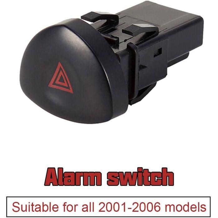 Bouton Warning, Bouton Interrupteur Warning Commande Feu Feux Détresse de Danger Ho compatible pour Renault Clio MK II 0106
