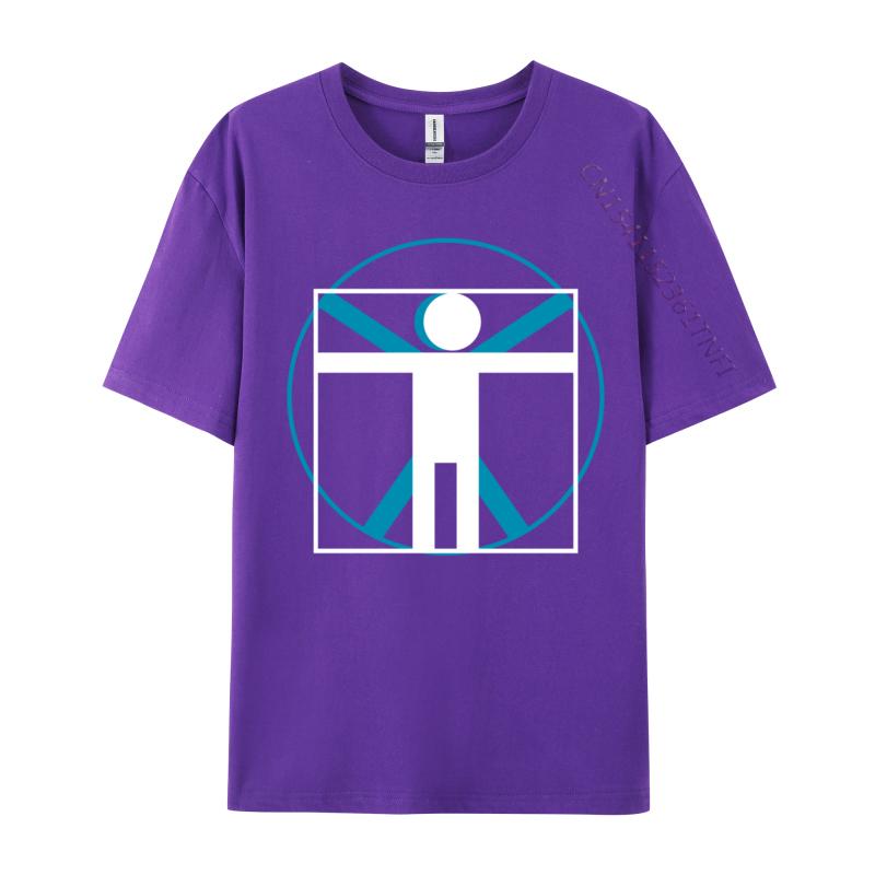 Simple Vitruvian New Arrival Slim Fit Normal Top T-Shirts O-Neck Cotton Fabric Men's Tops Shirt Normal Tee Shirt