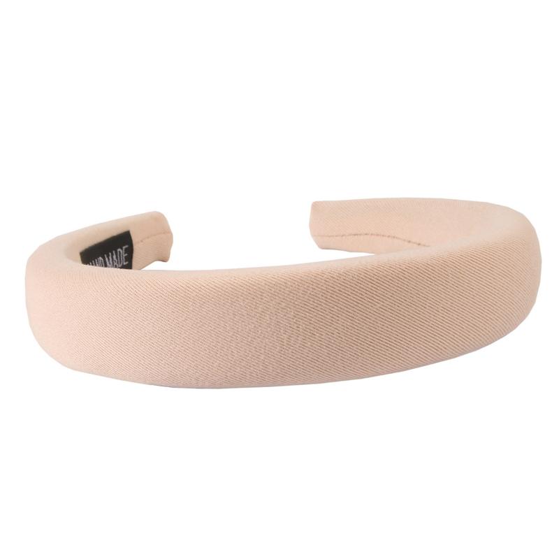 Retro Sponge Headband Milk Tea Color High Skull Headband Face Washing Headband All-match Outing High-end Pressure Hair Accessories