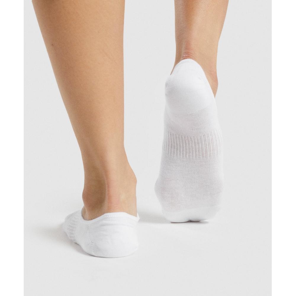 Gymshark No Show Socks 3pk White I2a2y Wbbm