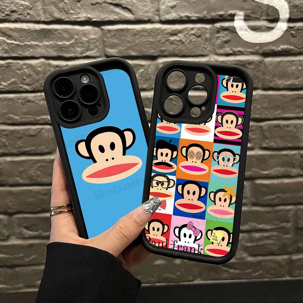 Fashion Logo P-Paul F-Frank Phone Case For IPhone 17 16 15 14 Plus 13 12 11 Pro Max Silicone Cover