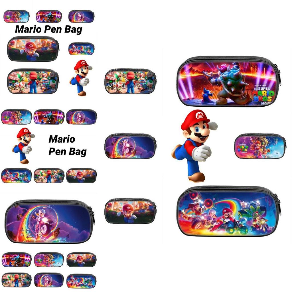 Nintendo Super Mario Pencil Case For Elementary School Students Cartoon Style Pen Storage Bag