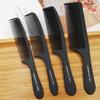2Pcs Black Hair Salon Comb Hairdressing Carbon Comb Antistatic And Heat Resistan