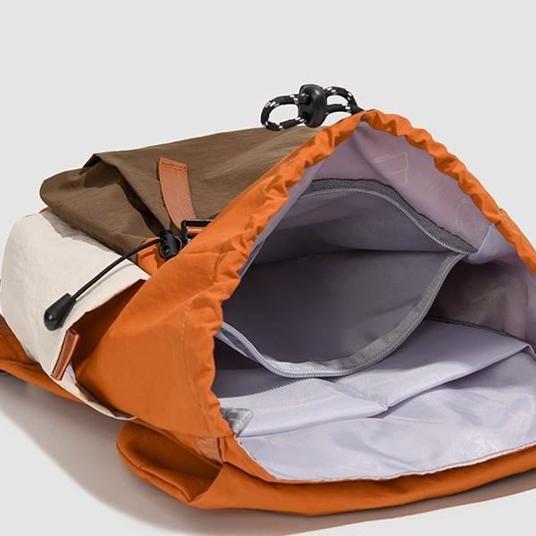 Schoolbag new high-value Mori ins fresh contrasting color splicing backpack women's lightweight travel large-capacity backpack