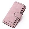 Korean Women's PU Leather Frosted Clutch: Multi-Purpose Long Wallet & Large Capacity Card Holder