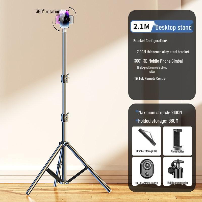 2026 Universal Multi-Function Selfie Stick & Phone Holder Tripod for Live Streaming and Photography