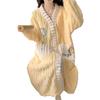 Coral Velvet Nightgown Women's Fall/Winter Nightdress Long Winter Plus-size Flannel Flannel Flannel Bathrobe Pajamas Coat
