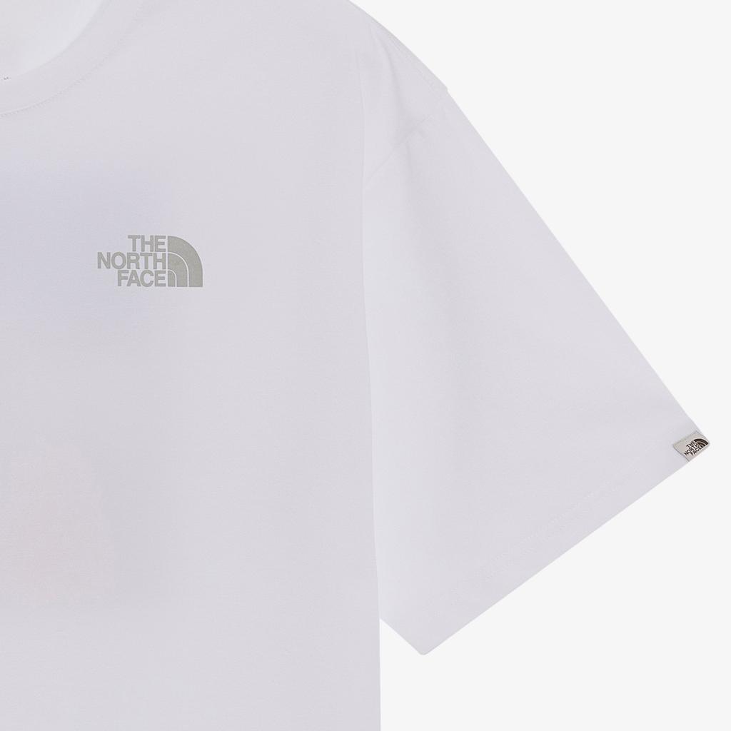 The North Face Color Peak Ex Loose Fashionable Versatile Short Sleeve T-Shirt Men tops White NT7UR24K