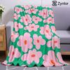 Y2K Pink Floral Ultra Soft Sherpa Fleece Blanket Fluffy Warm Halloween Cozy Throw for Sofa Couch Bedroom Gift All Season