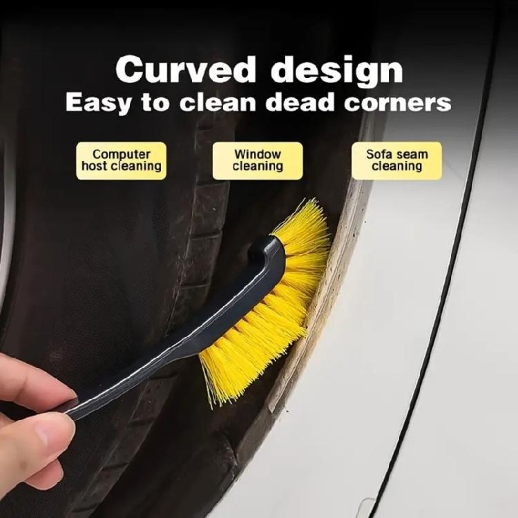 Professional Car Cleaning Tool Soft Bristled Brushes Short Ergonomic Handles For Wheel Arch Detailing Maintenance