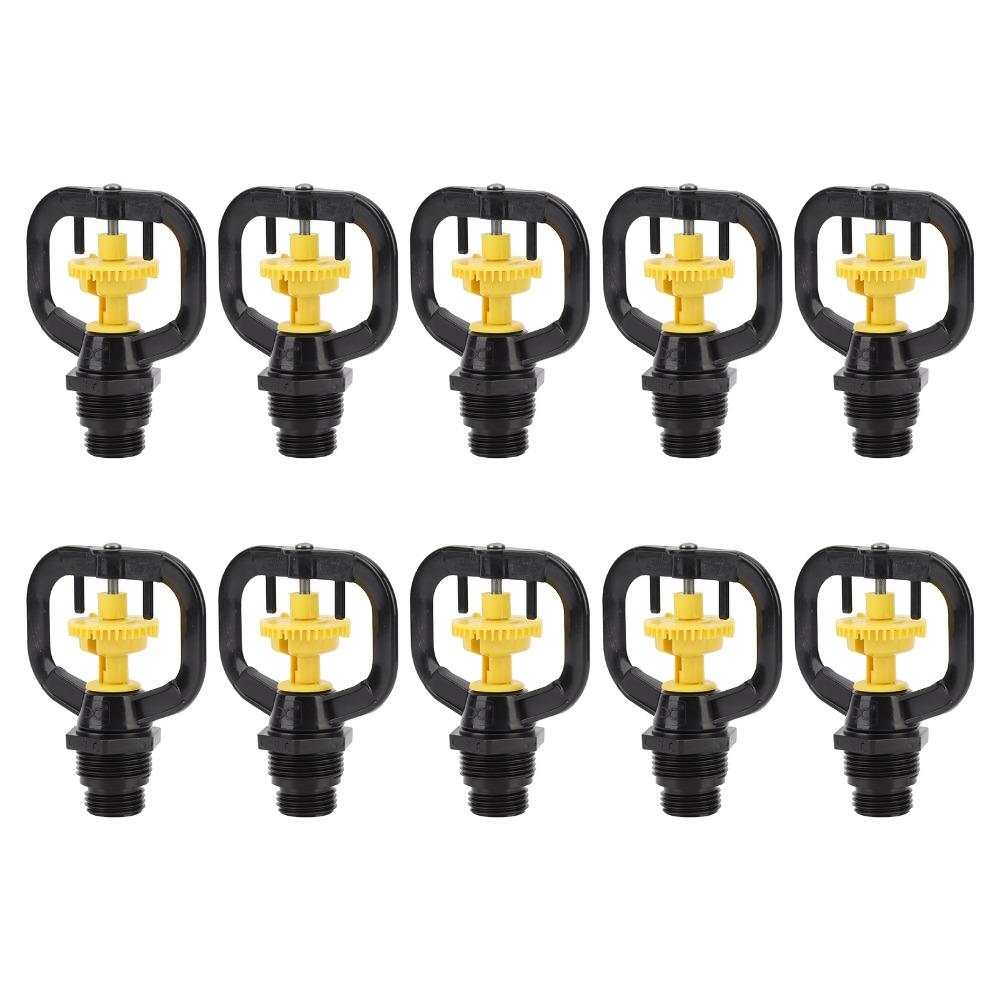 10PCS 360 Degree Spinning Refraction Micro Nozzle Garden Irrigation Sprinkler  Greenhouse Watering