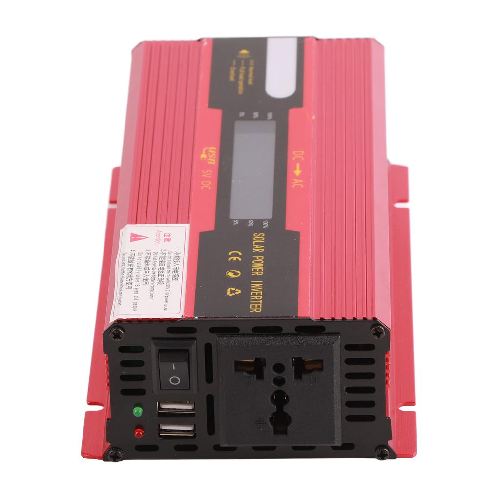 1000W Portable Inverter Solar Power Inverter for Home (12V To 220V/LCD)