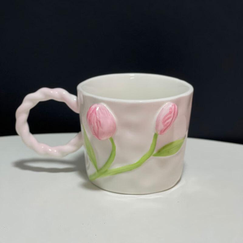 Tide Impression 3D Tulip Ceramic Coffee Mug