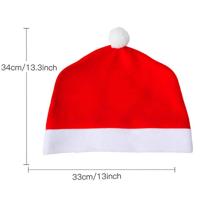 2/4Pcs Christmas Chair Covers Christmas Car Seat Decorative Headrest Covers Chair Headrest Hats