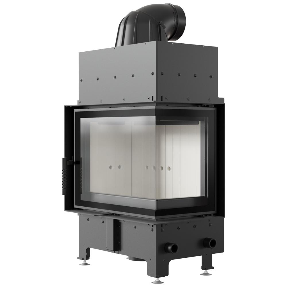 Kamineinsatz KRATKI FLOKI S Rechts 8 kW fi 160 Set mit Rohren