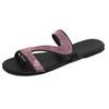 Fashion 2024 Sexy Women Sandals Fashion Rhinestones Women Slippers Outdoor Beach Flip Flops Comfortable Falt Sandals for Women Plus Size