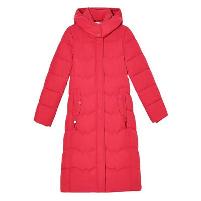 Winter New Extended Cotton-padded Clothes Ladies Fashion Hooded Cotton-padded Jacket Coat.
