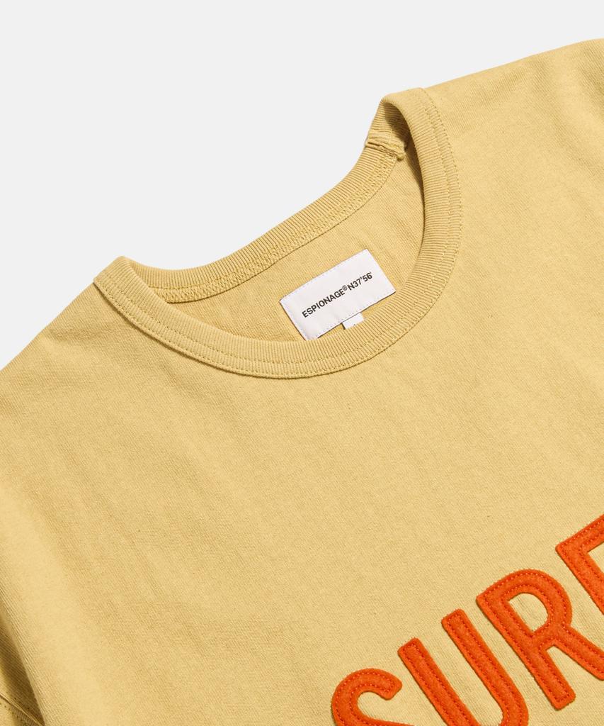 ESPIONAGE Surfin Heavyweight Tee Vintage Yellow