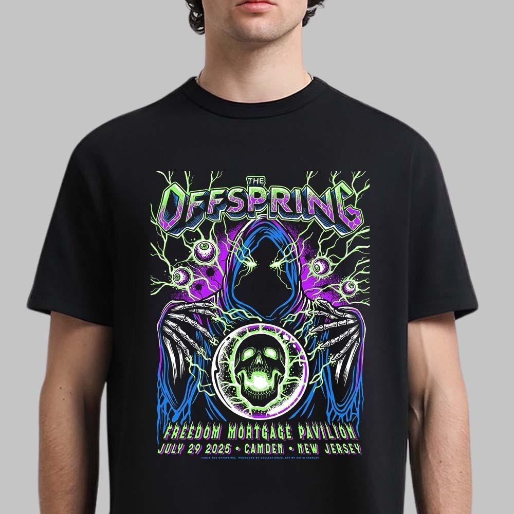 The Offspring Supercharged Tour Camden NJ July 29 2025 Witch Art T-Shirt Unisex T-Shirt L