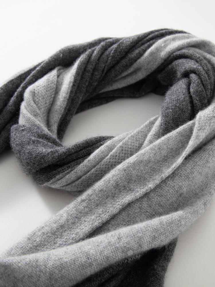 Women Wool Cashmere 2 Tones Match Scarf Pashmina Big Scarves Wrap Shawl Men Cashmere Light-thin Outer Wraps Hijab