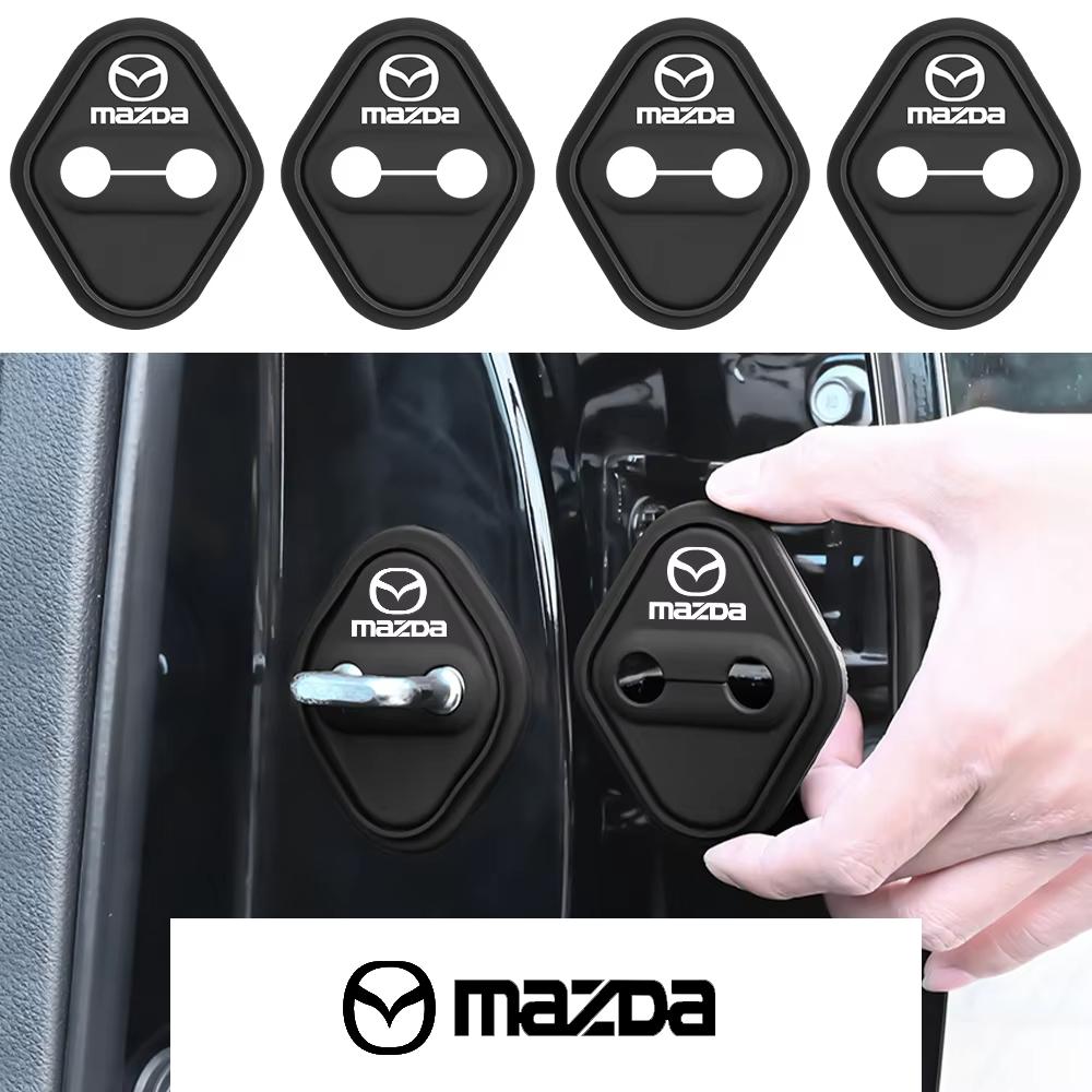 

4Pcs Car Door Lock Buckle Silicone Protective Cover for Mazda 2 3 5 6 Axela Atenza Speed 6 CX-3 CX-4 CX 5 CX-7 CX-8 CX-9 Demio